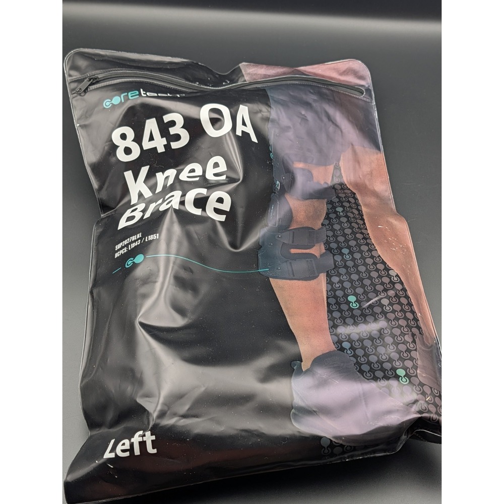 Coretech 843 OA Knee Brace - Left Sup2027Blkr New